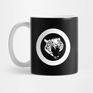 Roaring Tiger Line Drawing Mug